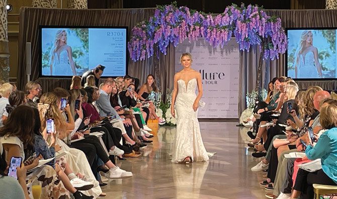 Allure Bridals on the runway at the Drake Hotel.
