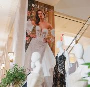 Signage from Demetrios Bride decorated the Market lobby.