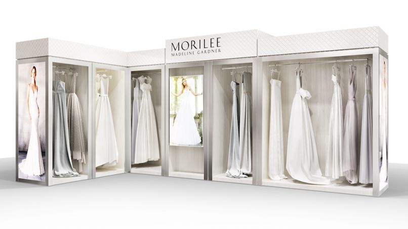 Morilee's Bridal Boutique merchandising display