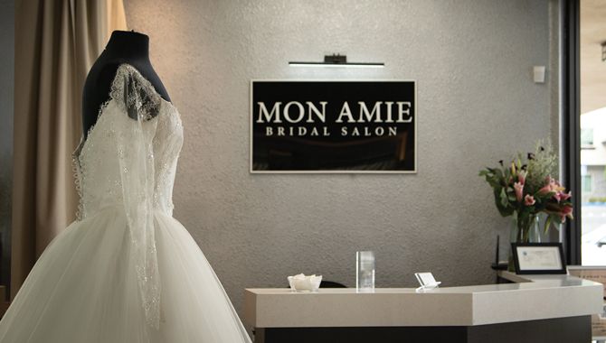 Mon Amie&rsquo;s front desk.