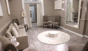 Private luxe suites, a relatively new addition, can accommodate the bride and up to 10 guests.
