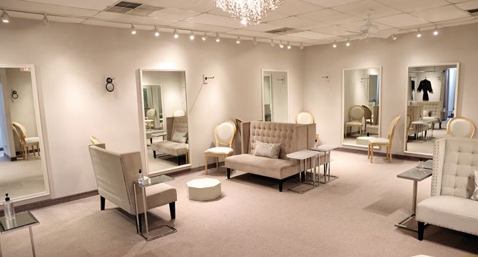 The bridal viewing area can accommodate 5-6 parties, each with their own section of the open area.
