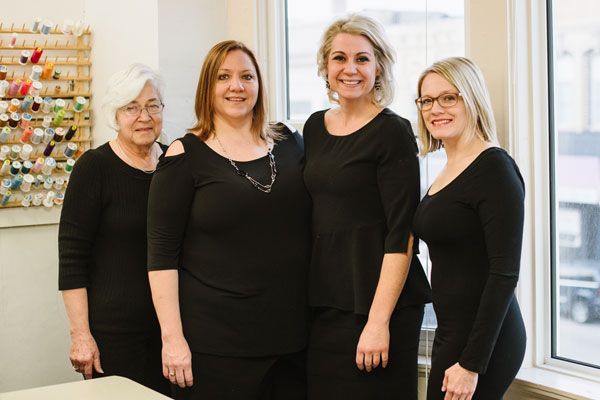 Seamstresses Doris Ertels, Cindy Brandt, Anne Manley and Mandy Schulte.