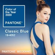 Pantone s Color of the Year for 2020, shown in a Dessy bridesmaid style.