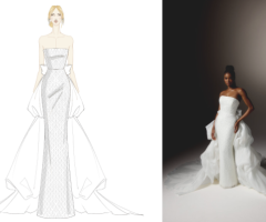 Bravura, a sketch from the brand&rsquo;s Spring/Summer 2027 collection, Chiaroscuro.