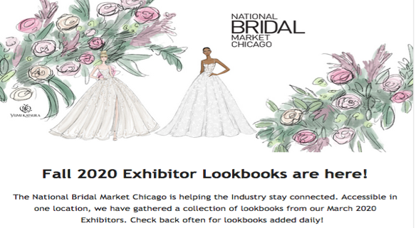 For access to the National Bridal Market's special section for Fall 20 lookbooks, check below