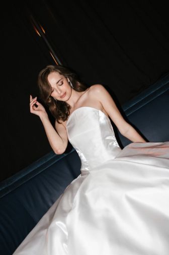 The Crescendo NY event enabled buyers and press to get close up with gowns.
