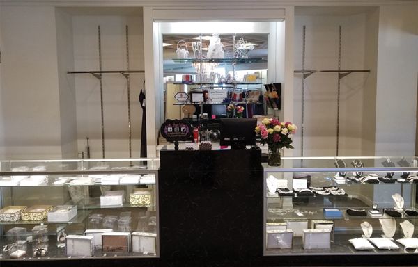 The checkout counters at Deborah’s Bridal are an excellent opportunity for add-on sales.
