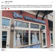 Ellen’s Bridal aims to give an inside look at the store through its Facebook presence.