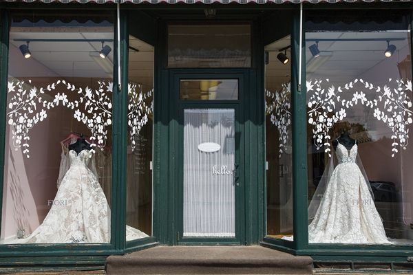 The boutique’s front windows are a huge attention-grabber, and scenes are changed out weekly.
