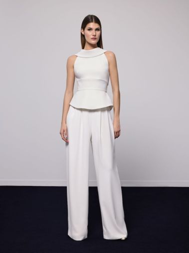 From Pronovias' separates collection... Glover top paired with Brulia trousers
