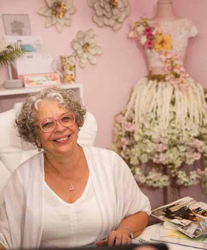 Owner Geri Cardinal in her office.