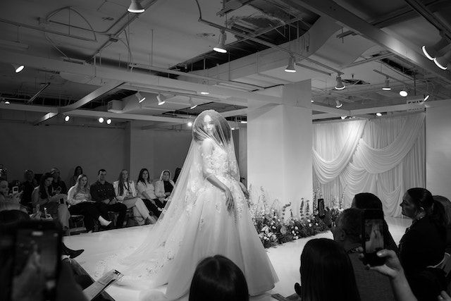 Hayley Paige on the runway