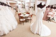 The sales floor at Betsy Robinson’s shows off just a few of its incredible bridal gowns. Photo credit: Topher Stevenson / J Thomas Photography