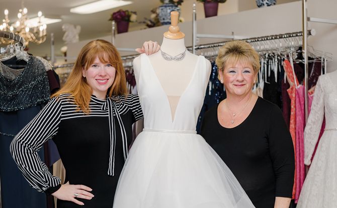 Lauren Morehouse and her mother Melanie Allen Mattegat are continuing the family legacy at Julie Allen Bridals.