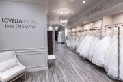 Bridal inventory is displayed in distinct closets, each featuring a distinct price point, aesthetic or designer.