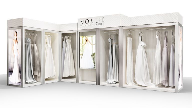 Morilee s Bridal Boutique merchandising display Morilee s Bridal Boutique merchandising display