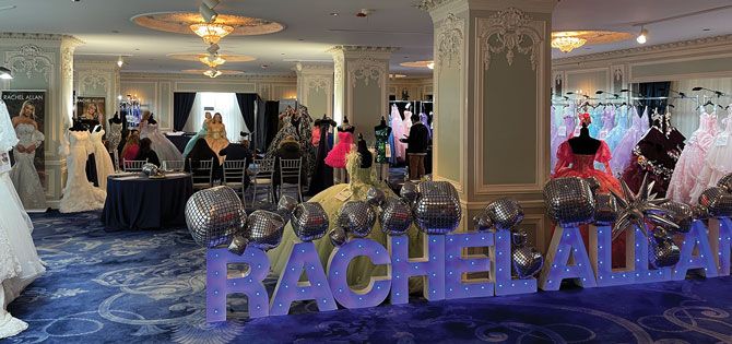 Rachel Allan showcased all its wedding and special occasion collections, including Quinceañera dresses.