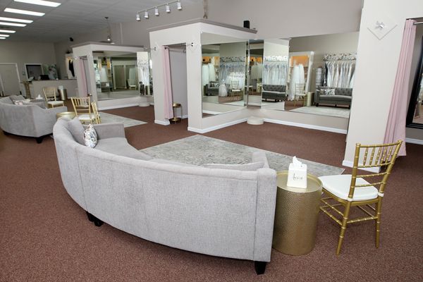 A closer look at the bridal reveal area post-renovation.