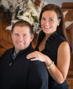 Sarah’s Bridal Gallery owner Sarah Lauer with her husband, Ryan, who plays an integral role in the business.