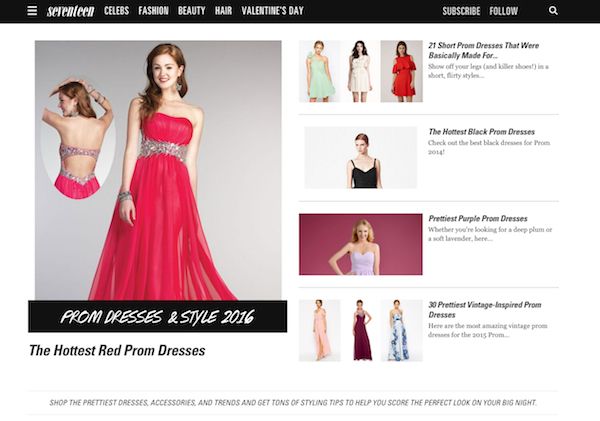 Seventeen.com/prom-dresses