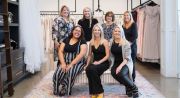 The Bella Bridal Boutique staff (standing, L to R): Lisa Westafer, owner; Hannah Maples, bridal consultant; Julie Walfoort, bridal consultant; Julie Grandprey, bridal consultant. (Sitting, L to R): Angelique Woodruff, bridal consultant; Heather Sward, director of operations; Kirsten Walfoort, sales director.