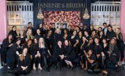 Staff from Janene’s Bridal in Alameda and San Francisco and Robert Paul in San Francisco gather at the Alameda location.