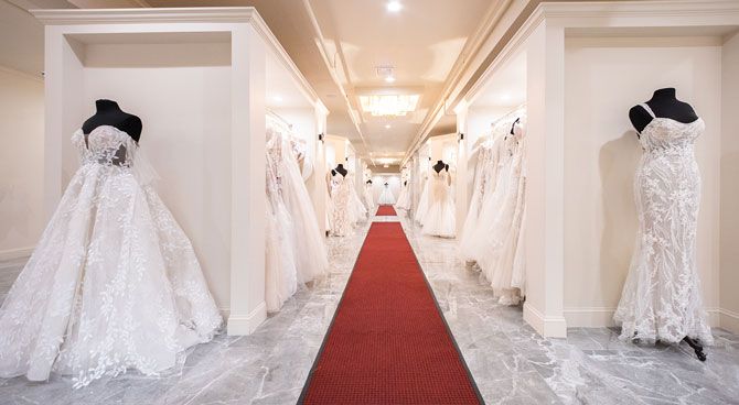 The Highway is the main bridal floor featuring high-end bridal designers and 11 bridal suites.