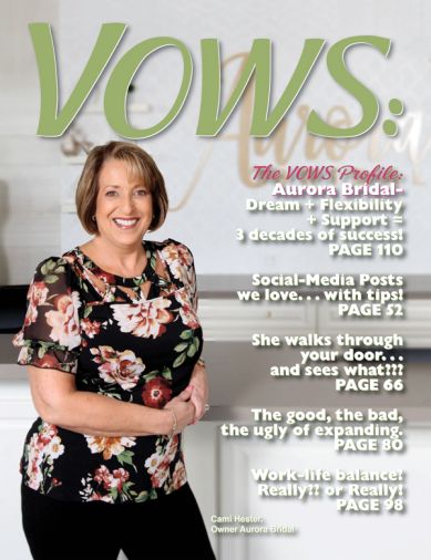 The VOWS March 2022 profiles Aurora Bridal.