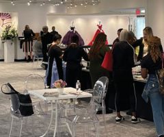 Buyers enjoyed lunch at the VOWS Magazine cafe.