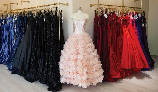 Dresses of all color spectrums.